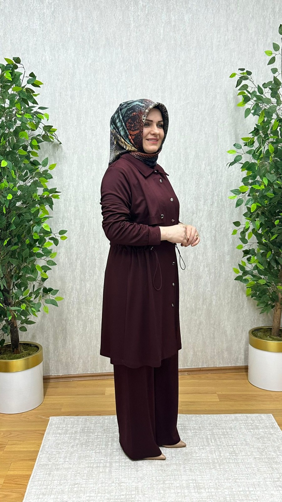 DÜNYA İPEK OYSHO TAKIM BORDO