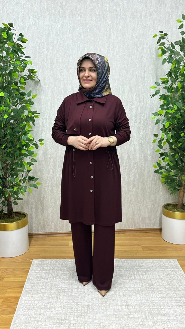 DÜNYA İPEK OYSHO TAKIM BORDO
