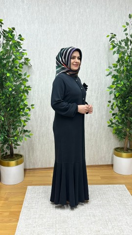 TOPRAK MODAL KUPRA ELBİSE SİYAH