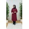 ASYA FİTİLLİ YUMOŞ TRİKO TUNİK BORDO