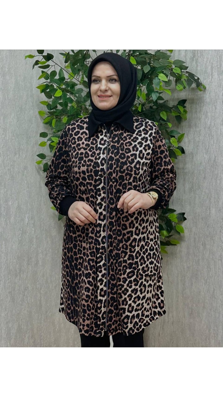 HÜLYA LEOPAR KAP SİYAH-KAHVE HÜLYA LEOPAR KAP SİYAH-KAHVE