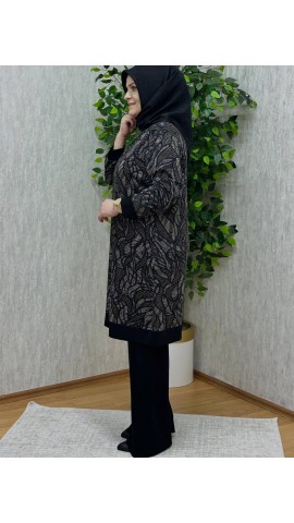 AYÇA ÖRME KREP İNCE DESENLİ TAKIM AYÇA ÖRME KREP İNCE DESENLİ TAKIM