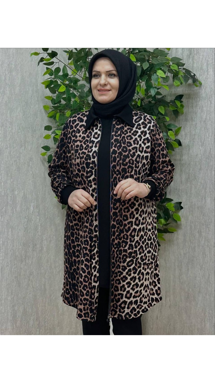 HÜLYA LEOPAR KAP SİYAH-KAHVE