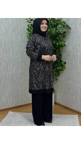 AYÇA ÖRME KREP İNCE DESENLİ TAKIM AYÇA ÖRME KREP İNCE DESENLİ TAKIM