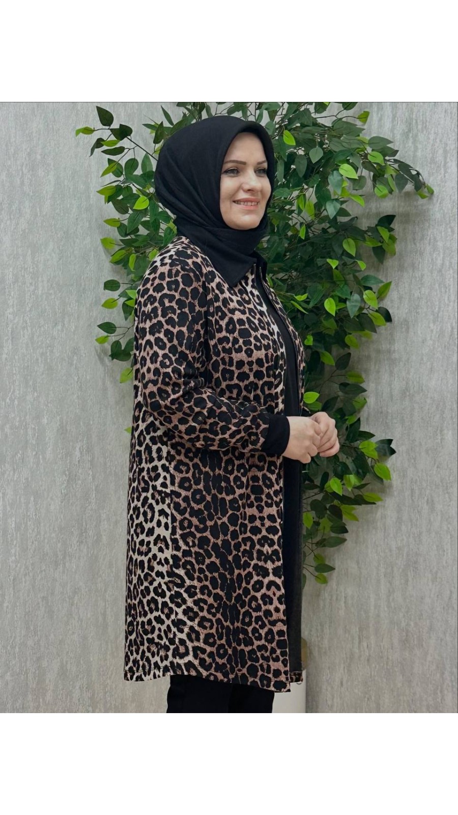 HÜLYA LEOPAR KAP SİYAH-KAHVE