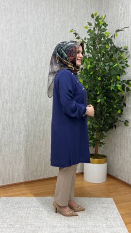 GÖZDE KREP TUNİK LACİVERT GÖZDE KREP TUNİK LACİVERT