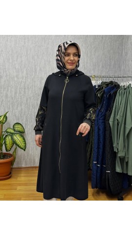 YALDILZI KREP KAP SİYAH