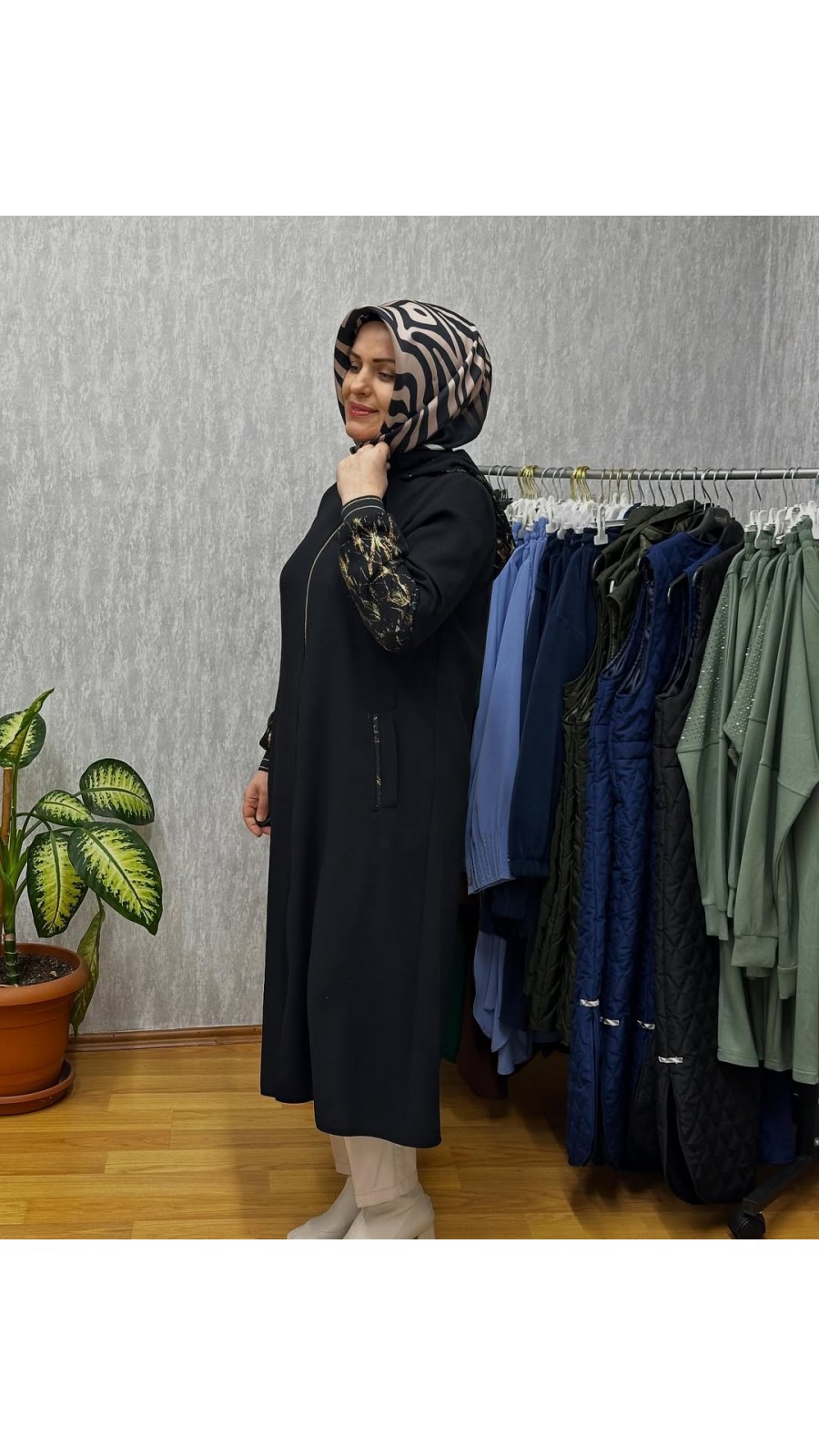 YALDILZI KREP KAP SİYAH