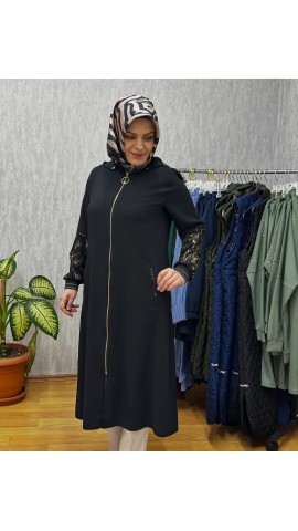 YALDILZI KREP KAP SİYAH