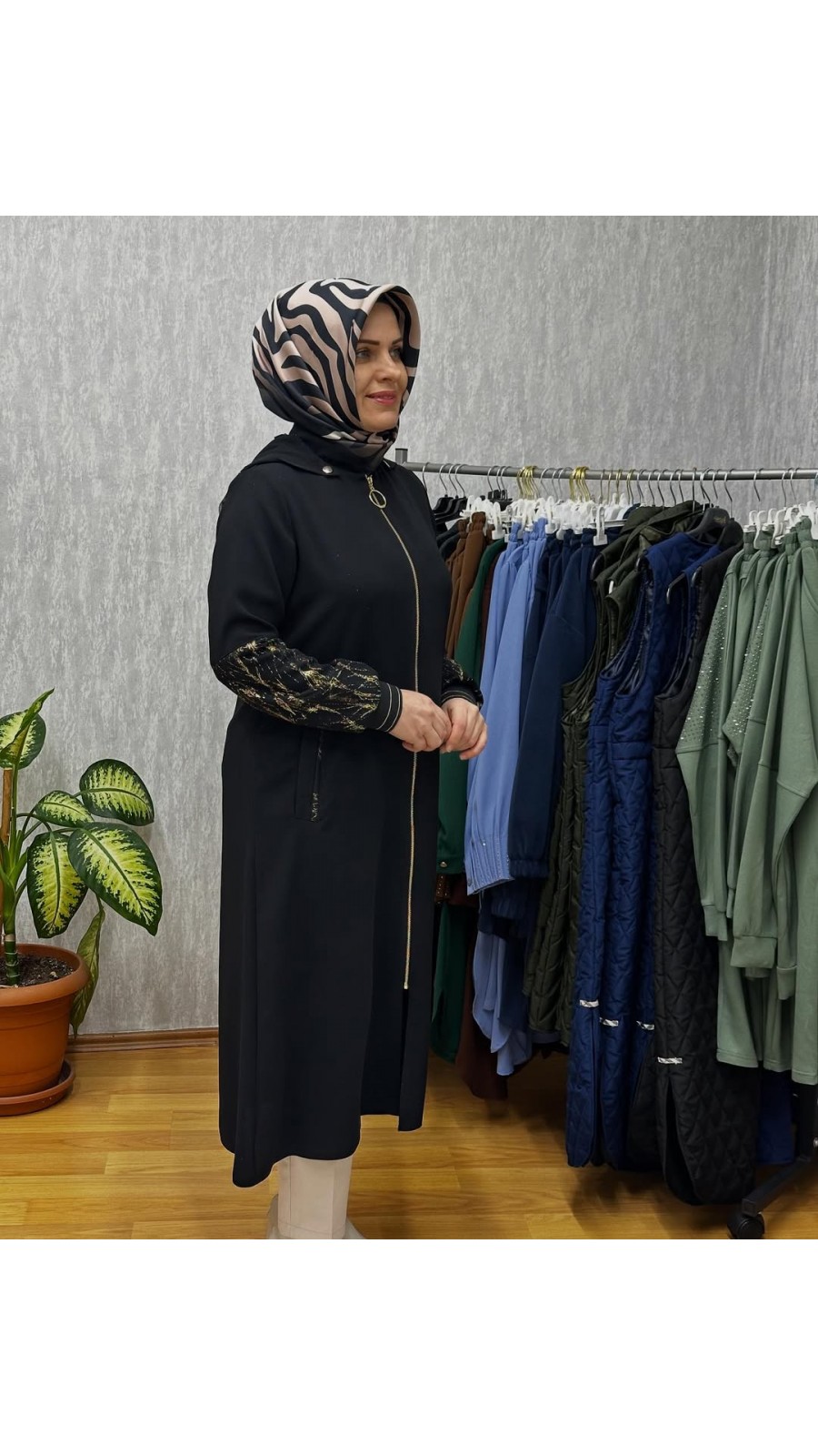YALDILZI KREP KAP SİYAH