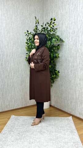 FUNDA TAŞLI HIRKA KAHVE FUNDA TAŞLI HIRKA KAHVE