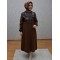 GARNİLİ KREP KAP KAHVE