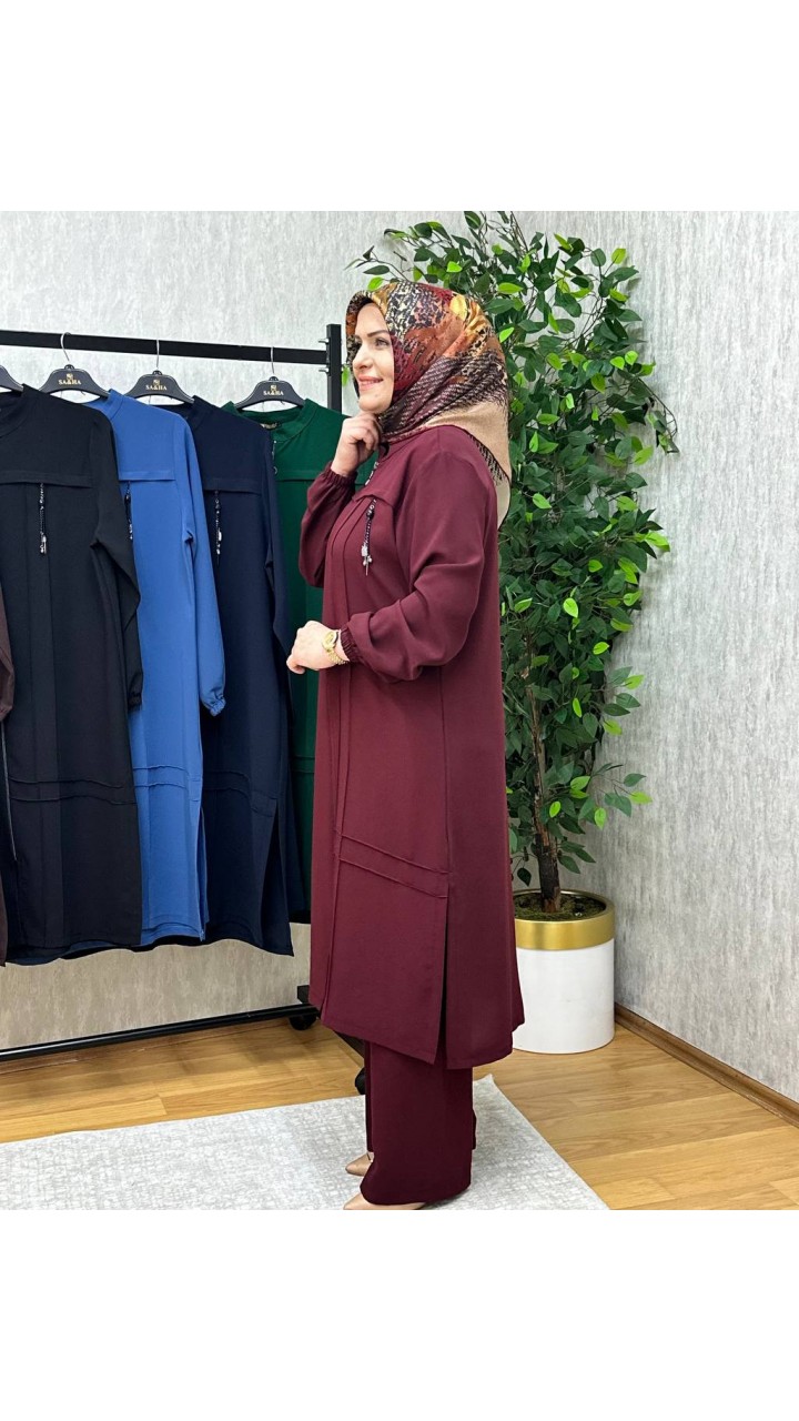 MERVE PANTOLONLU KREP TAKIM BORDO